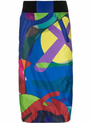 

Zip-panel abstract skirt, Sacai Zip-panel abstract skirt