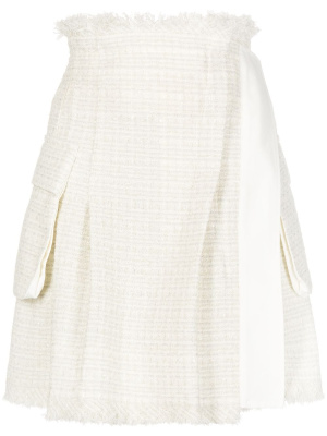 

Tweed wrapped mini skirt, Sacai Tweed wrapped mini skirt
