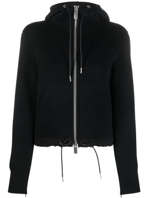 

Zip-fastening drawstring hoodie, Sacai Zip-fastening drawstring hoodie