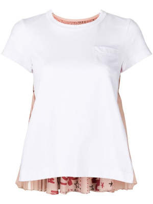 

Graffiti-print panelled T-shirt, Sacai Graffiti-print panelled T-shirt