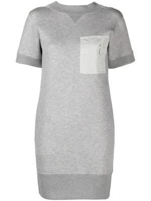 

Short-sleeve cotton dress, Sacai Short-sleeve cotton dress