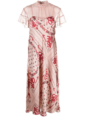 

X Eric Haze logo print dress, Sacai X Eric Haze logo print dress