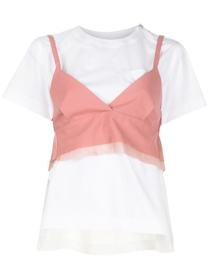 

Layered camisole-T-shirt, Sacai Layered camisole-T-shirt