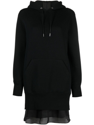 

Long-sleeved zipped hoodie dress, Sacai Long-sleeved zipped hoodie dress