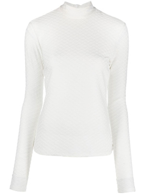 

Textured long-sleeve top, Karl Lagerfeld Textured long-sleeve top