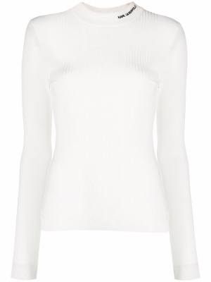 

Fine knit mock neck jumper, Karl Lagerfeld Fine knit mock neck jumper