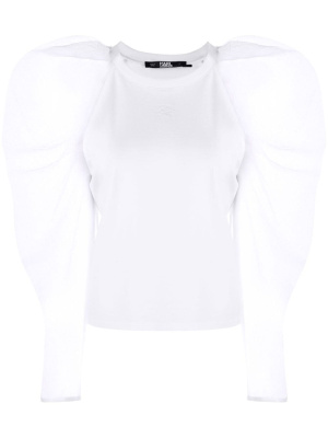 

Hun's Pick puff-sleeves blouse, Karl Lagerfeld Hun's Pick puff-sleeves blouse