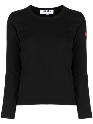 

Logo-patch long-sleeve T-shirt, Comme Des Garçons Logo-patch long-sleeve T-shirt