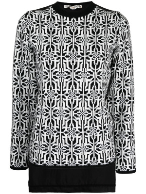 

Mosaic print knit top, Comme Des Garçons Mosaic print knit top