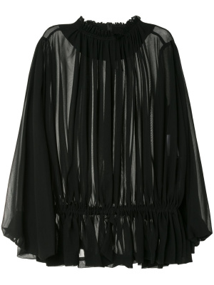 

Draped semi-sheer blouse, Comme Des Garçons Draped semi-sheer blouse