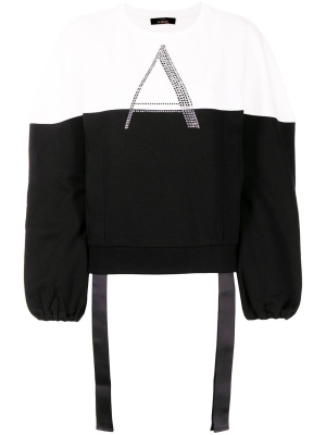 

Colour-block logo sweatshirt, TWINSET Colour-block logo sweatshirt