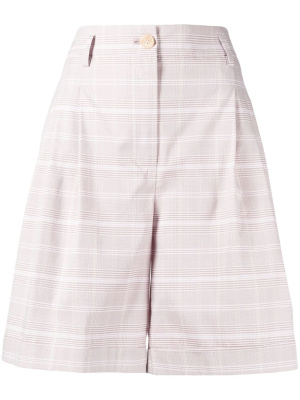 

Check-print flared shorts, TWINSET Check-print flared shorts