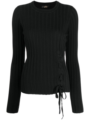 

Lace-up detail knit jumper, TWINSET Lace-up detail knit jumper