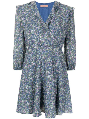 

Floral-print ruffled mini dress, TWINSET Floral-print ruffled mini dress