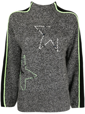 

Contrast-trimmed roll-neck jumper, TWINSET Contrast-trimmed roll-neck jumper
