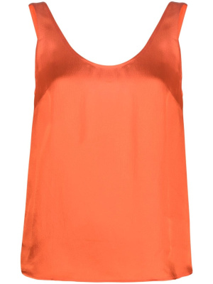

Logo-plaque satin tank top, TWINSET Logo-plaque satin tank top