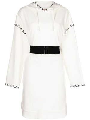 

Embroidered hood dress, TWINSET Embroidered hood dress