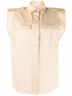 

Buttoned cotton vest, TWINSET Buttoned cotton vest