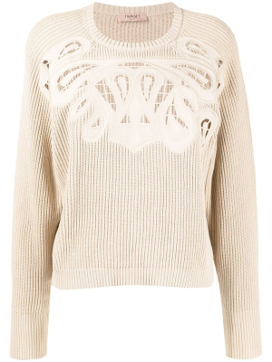 

Perforated-detail jumper, TWINSET Perforated-detail jumper