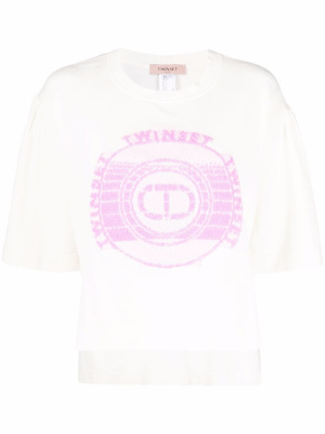 

Embroidered-logo T-shirt, TWINSET Embroidered-logo T-shirt
