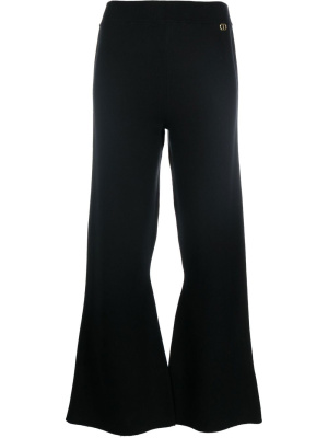 

Knitted flared cropped trousers, TWINSET Knitted flared cropped trousers