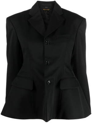 

Peplum-waist tailored blazer, Comme Des Garçons Peplum-waist tailored blazer