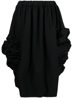 

Gathered-detailing midi skirt, Comme Des Garçons Gathered-detailing midi skirt