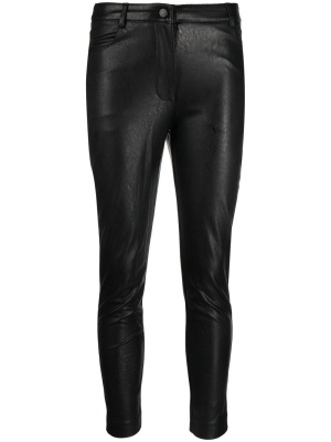 

Cropped faux-leather trousers, TWINSET Cropped faux-leather trousers