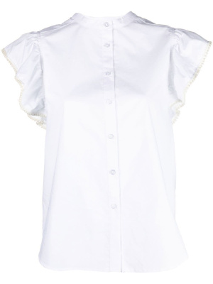 

Pearl-trim buttoned blouse, TWINSET Pearl-trim buttoned blouse