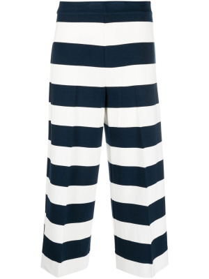 

Striped cropped trousers, TWINSET Striped cropped trousers