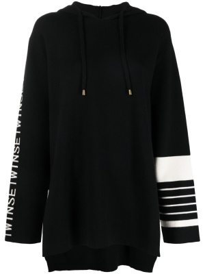 

Logo-trim hoodie, TWINSET Logo-trim hoodie