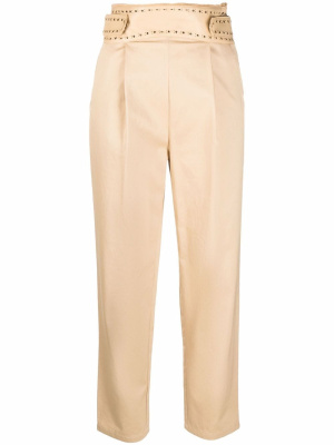 

Openwork-detailing high-waisted trousers, TWINSET Openwork-detailing high-waisted trousers