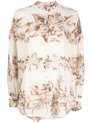 

Floral-print long-sleeved blouse, TWINSET Floral-print long-sleeved blouse