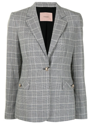 

Check print blazer, TWINSET Check print blazer