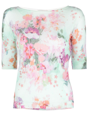 

Floral-print pleated top, TWINSET Floral-print pleated top