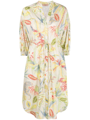 

Printed cotton shirt dress, TWINSET Printed cotton shirt dress