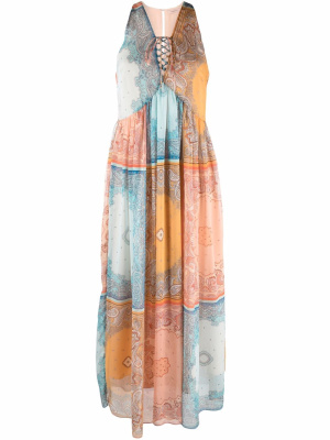 

Bandana-print panelled dress, TWINSET Bandana-print panelled dress