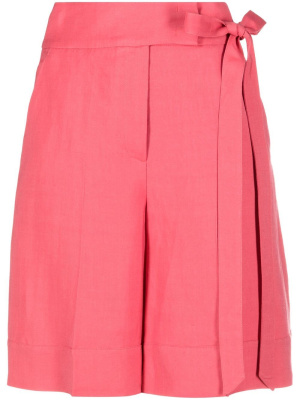 

Tie-waist straight-leg shorts, TWINSET Tie-waist straight-leg shorts