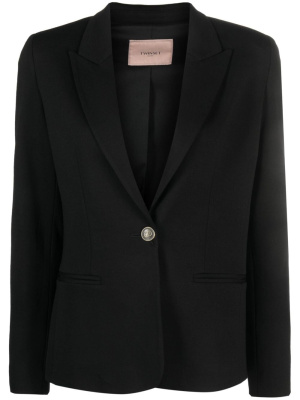 

Logo-buttons single-breasted blazer, TWINSET Logo-buttons single-breasted blazer