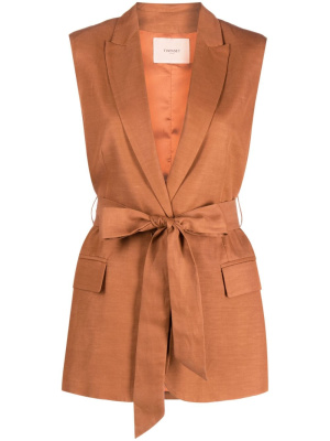 

Peak-lapels sleeveless jacket, TWINSET Peak-lapels sleeveless jacket