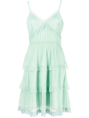 

Lace-trim ruffled mini dress, TWINSET Lace-trim ruffled mini dress