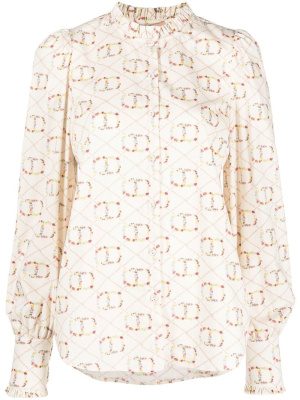 

Monogram-print blouse, TWINSET Monogram-print blouse
