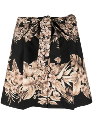 

Floral-print detail shorts, TWINSET Floral-print detail shorts