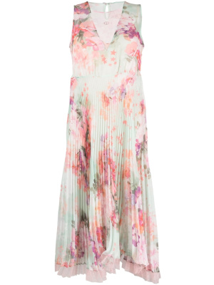 

Floral pleated midi dress, TWINSET Floral pleated midi dress