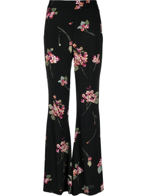 

Floral-print wide trousers, TWINSET Floral-print wide trousers