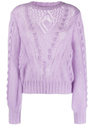 

Open-knit crew-neck jumper, TWINSET Open-knit crew-neck jumper