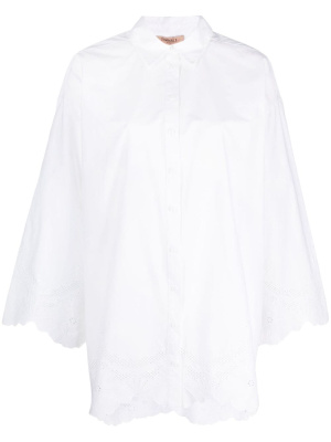 

Scalloped-edge poplin shirt, TWINSET Scalloped-edge poplin shirt