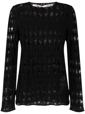 

Distressed open-knit top, Comme Des Garçons Distressed open-knit top