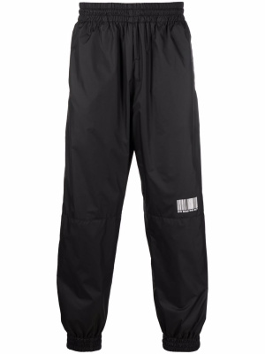 

Barcode-print track pants, VTMNTS Barcode-print track pants