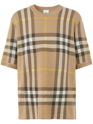 

Check-pattern short-sleeve top, Burberry Check-pattern short-sleeve top